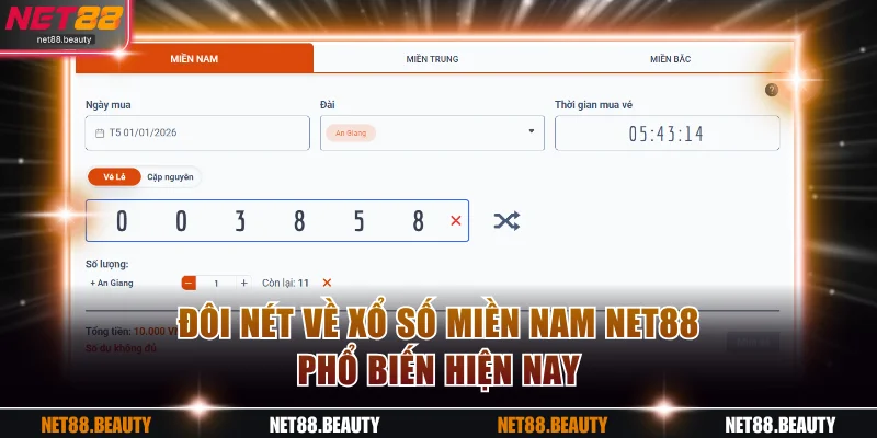 Đôi nét về xổ số miền Nam NET88 phổ biến hiện nay